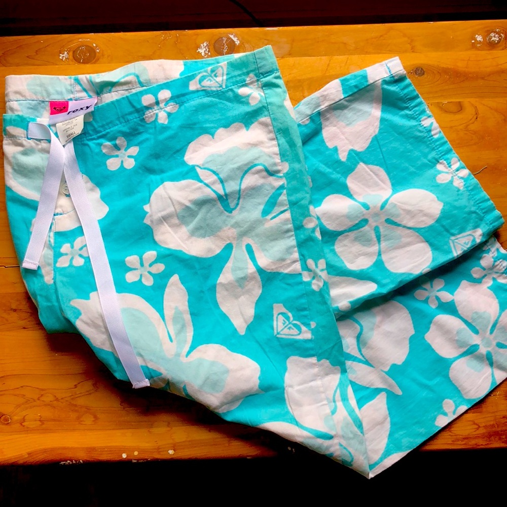 Roxy 100% cotton PJ bottoms, floral print